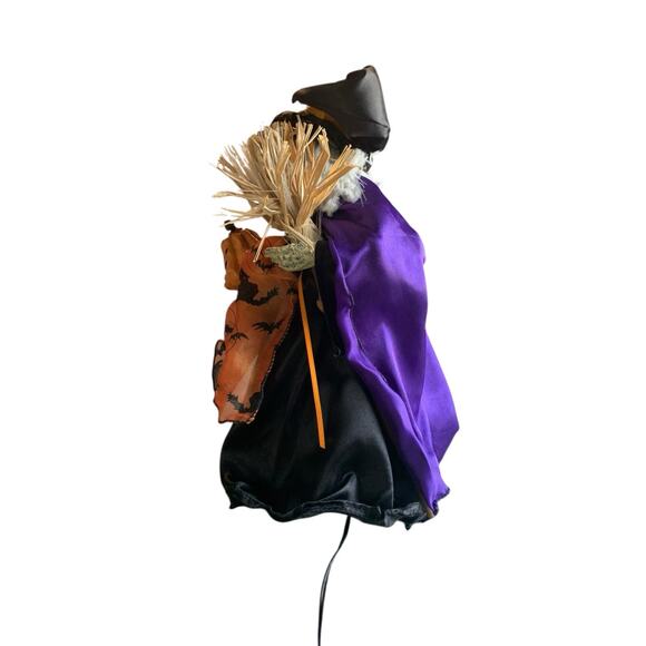 Halloween 13" Fiber Optic Witch Decoration Witch Prop WORKS Light Up READ - Picture 6 of 8